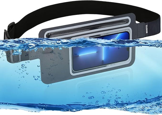 Dry Bags Waterproof Fanny Pack Women for Swimming Kayaking Men Running Belt Bag Kids Waist Bag,Slim Waist Pack Fit Sea Beach Boating Rafting Water Sport Travel Hiking Camping Cell Phone Pouch