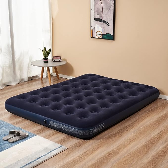 RAPTAVIS King Size Air Mattress Inflatable Bed, Blow Up Mattress Camping Sleeping Pad