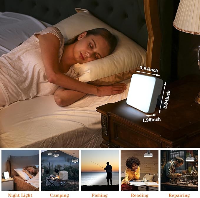 Portable Solar Power Lanterns for Power Outages, 5 Light Modes LED Camping Lights Lantern Flashlight, IPX4 Waterproof Tent Light for Hurricane Hiking Emergency Light