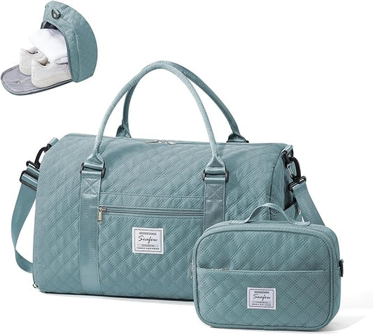 Gym Bag Womens,Travel Duffel Carry on Bag Sport Tote Bag Weekend Overnight Bag