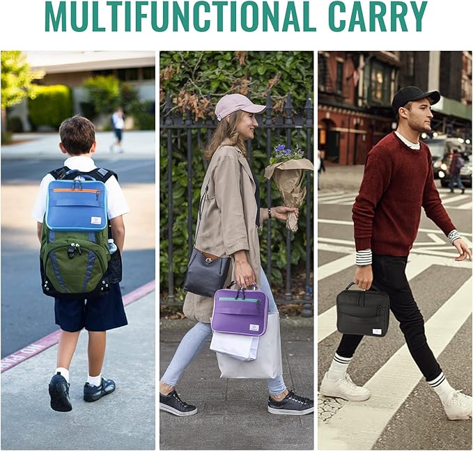 Genteen Lunch Box Kids,Insulated Lunch Bag Kids Boys Girls,Soft Bag Mini Cooler Back to School Thermal Meal Tote Kit Lunch Box for School,Work,Outdoor (Green)