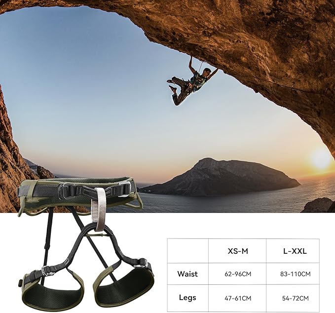 KAILAS B4 Rock Climbing Harness Men Roofing Harness Safety Belt Climbing Gear Adjustable Mountaineering Lightweight