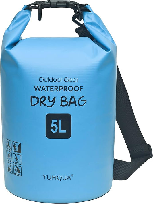 Waterproof Dry Bag Backpack 5L/10L/20L/30L/40L, Roll Top Floating Waterproof Storage Bags for Kayaking, Boating, Swimming, Hiking, Camping and Fishing