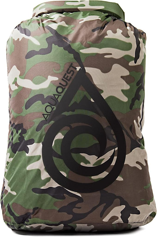 AquaQuest Rogue Dry Bags - 100% Waterproof - 20 L, Woodland Camo