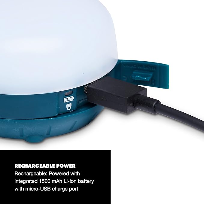 BLACK DIAMOND Moji R+ Rechargeable Multi-Colored LED Light Lantern Compact IPX4 Rainproof for Camping, Backpacking, Travel, Power Outages