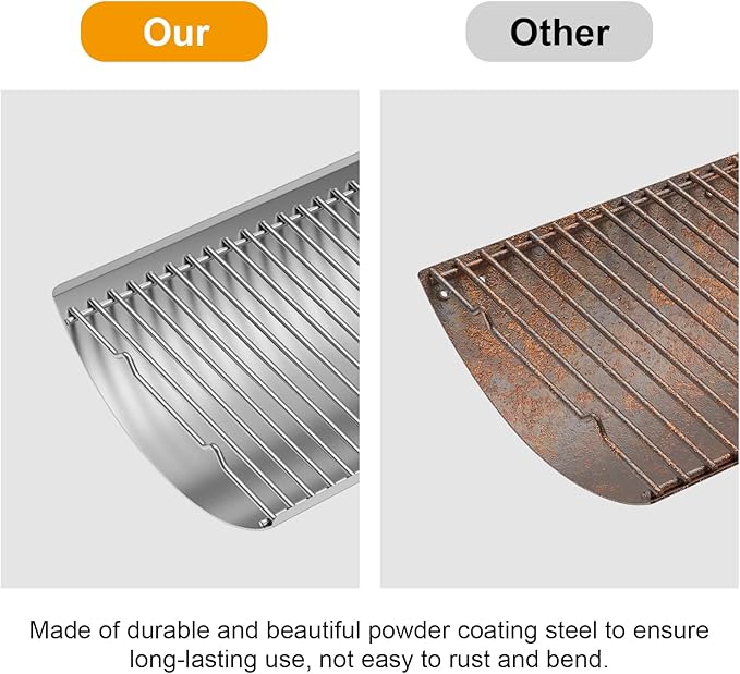 LS'BABQ Stainless Steel 27 Inch Charcoal Ash Pan Replacement for Chargriller Charcoal 1224, 1324, 2121, 2222, 2727, 2828, 2929, Charbroil 17302056 Grill