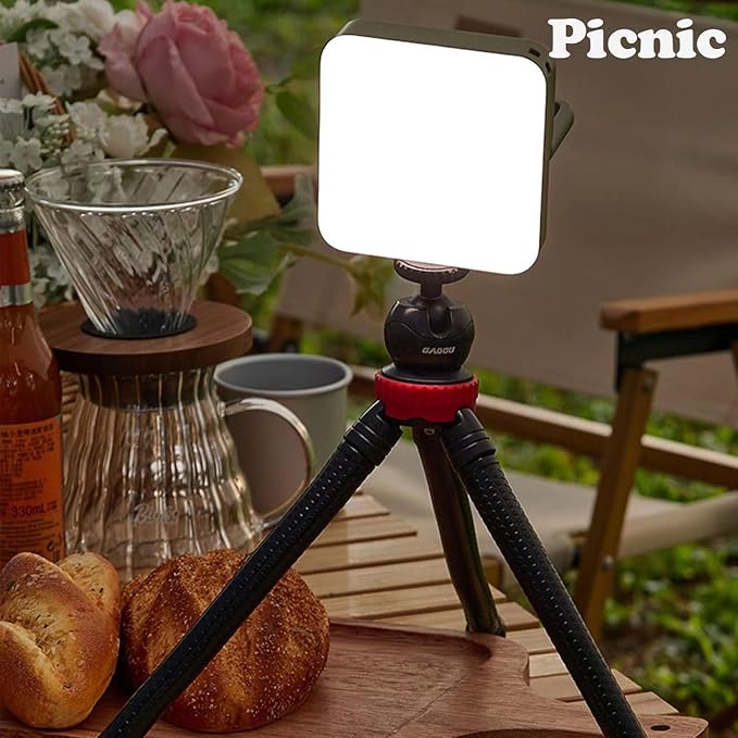 Ultimate LED PowerLight - 3-in-1 Adjustable Colors, Smart Battery Indicator, SOS Beacon, Black, Camping Gear Essentials