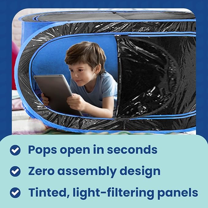 WeatherPod 1-Person Pop-Up Pod with Tinted Panels – Pop-Up Weather Pod, Protection from Cold, Wind and Rain with Added Privacy