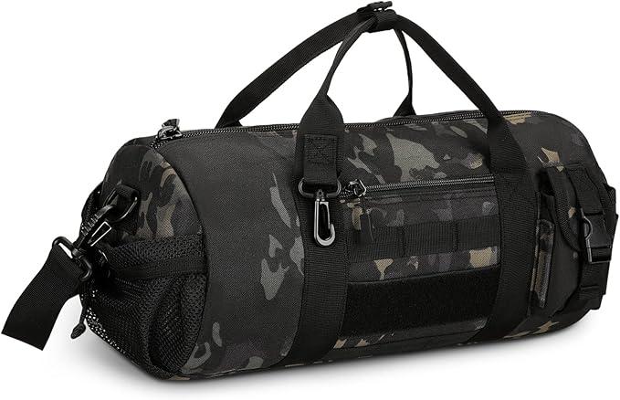 Huntvp Tactical Duffle MOLLE Handbag Gear Military Travel Carry On Shoulder Bag Small Valise