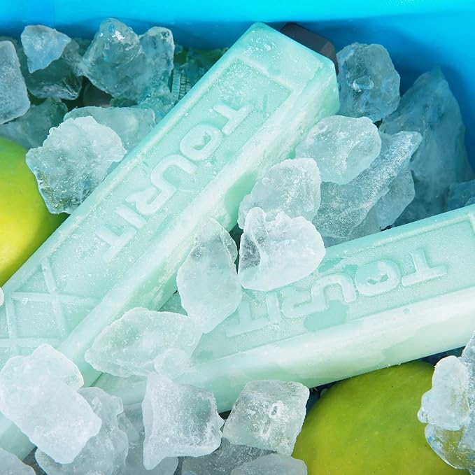 TOURIT Ice Packs for Coolers Reusable Long Lasting Freezer Packs for Lunch Bags/Boxes, Cooler Backpack