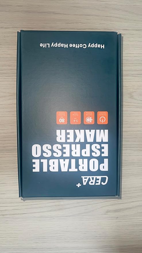 CERA+ Portable Espresso Maker Pro Version Self-Heating Professional-Level Mini Coffee Machine Compatiable with Ultra-Fine Grind For Travel,Camping,Hiking