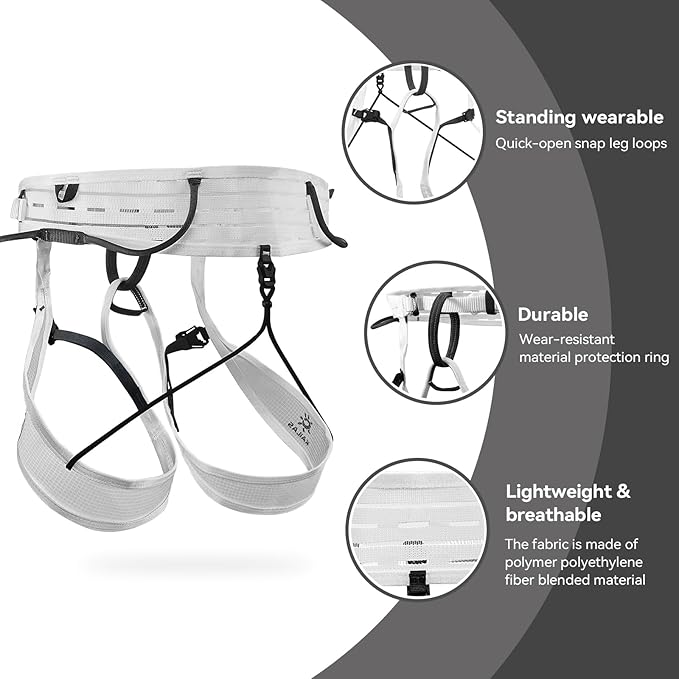 KAILAS Professional Mountaineering Harness Lightweight Rock Climbing Men Ski Harness Adjustable Comfortable