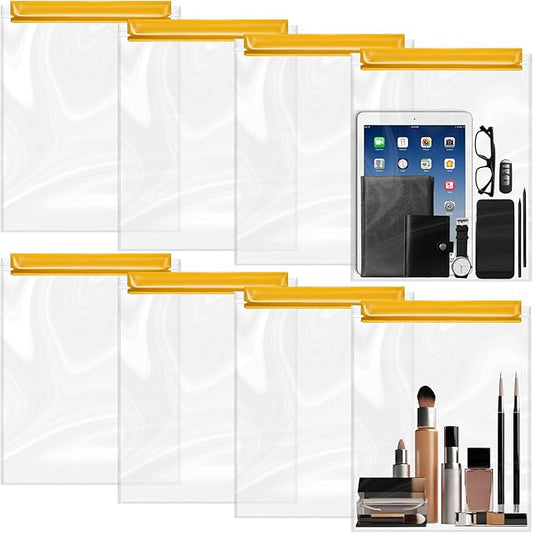 8 Pack Clear Waterproof Bags Large Water Tight Pouch Dry Bags 10 x 13 inches Waterproof Phone Cases Boating Pouch Holder for iPhone iPad Maps Camera Swimming Kayaking Hiking Fishing Beach