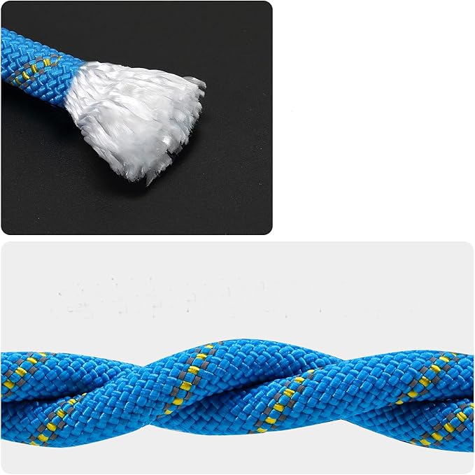 Multi-Purpose Climbing Rope - 8/10/12mm x 5/10/20/30m, Ideal for Rappelling, Boating, Tree Swing, and Sailing