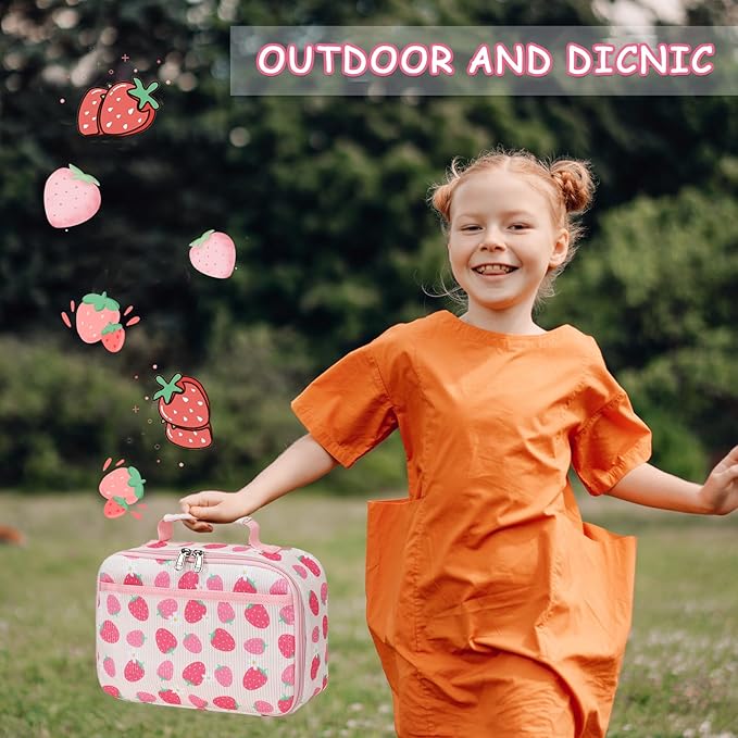 LOIDOU Lunch Box for Kids Boys Girls Insulated Lunch Bag Thermal Meal Tote Reusable Lunch Pail Bags for School Travel