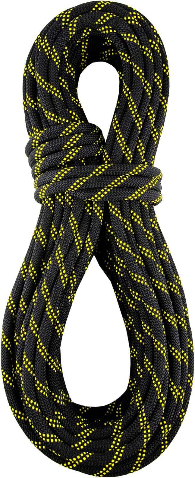 Static Climbing Rope 10.5mm UIAA Static Line Rappelling Rope Nylon Kern Mantle Rope for Escape Rope Rock Climbing, Mountain Tree Climbing, Hauling, Rescue
