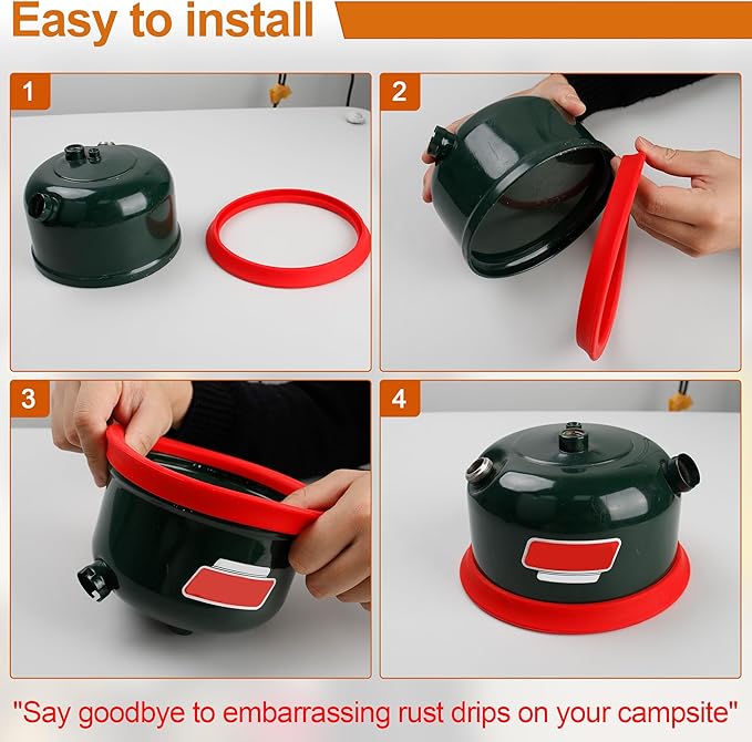 Camping Kerosene Lamp Silicone Tank Base Protector Gasket for Coleman Lanterns, Scratch-Resistant, Enhanced Stability Camping Lantern Part,Suitable for Coleman Lanterns 200.242.335.321.502,533