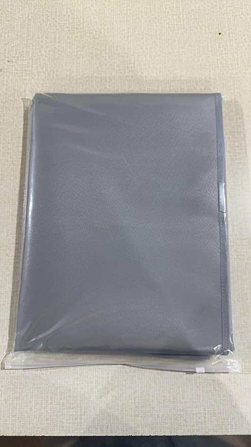 FLASLD Under Grill Mat 36x48 Inch, BBQ Grilling Pad Washable Floor Mat to Protect Decks and Patios from Grease Splatter and Grill Heat, Fireproof Fireplace Hearth Mat, Gray