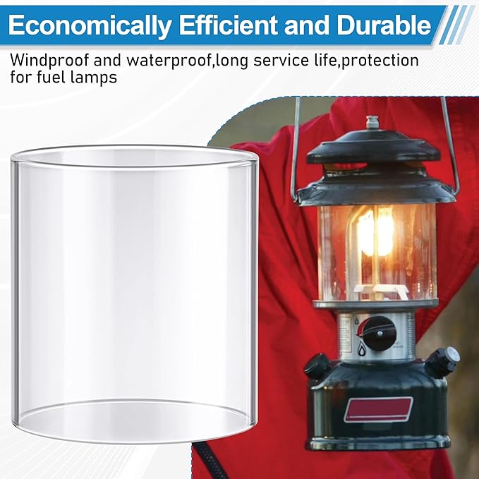 Camping Lantern Accessories,for Coleman Lantern Replacement Part Glass Globe (Clear), Standard Shape Coleman Fueled Propane Lanterns