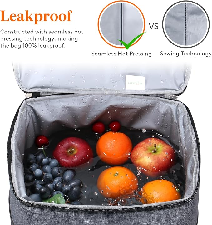 Lifewit Cooler Bag 30/50/60 Cans Collapsible and Insulated Large Lunch Bag Leakproof Soft Cooler Portable Tote for Camping/BBQ/Family Outdoor Activities
