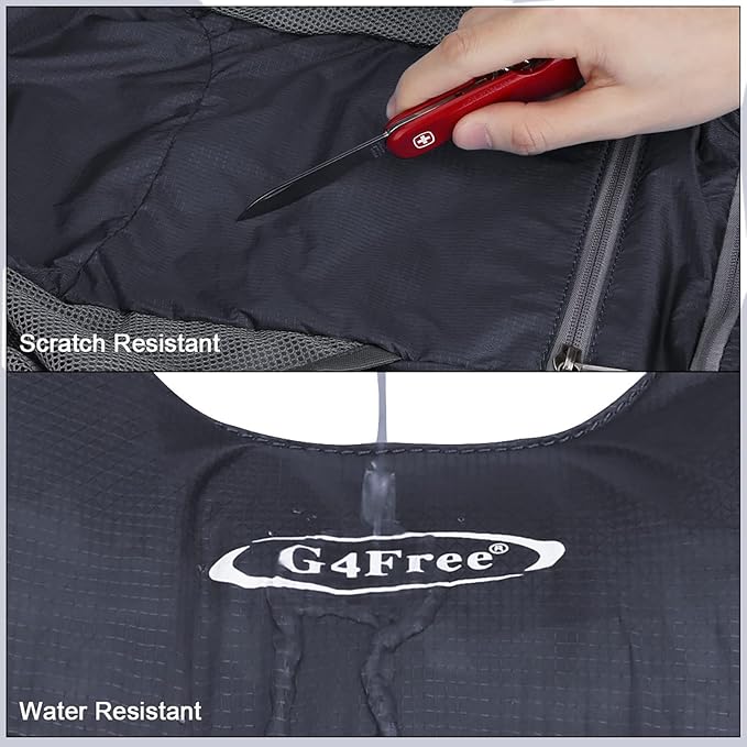 G4Free Lightweight Packable Hiking Backpack for Men Women Small Hiking Daypacks Foldable Shoulder Pack Casual Outdoor Bag 11L