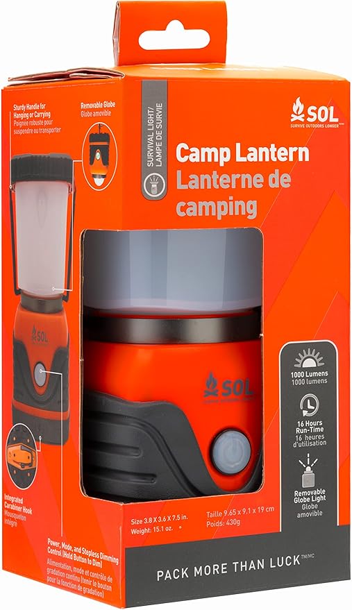 S.O.L. Survive Outdoors Longer Camp Lantern 3D
