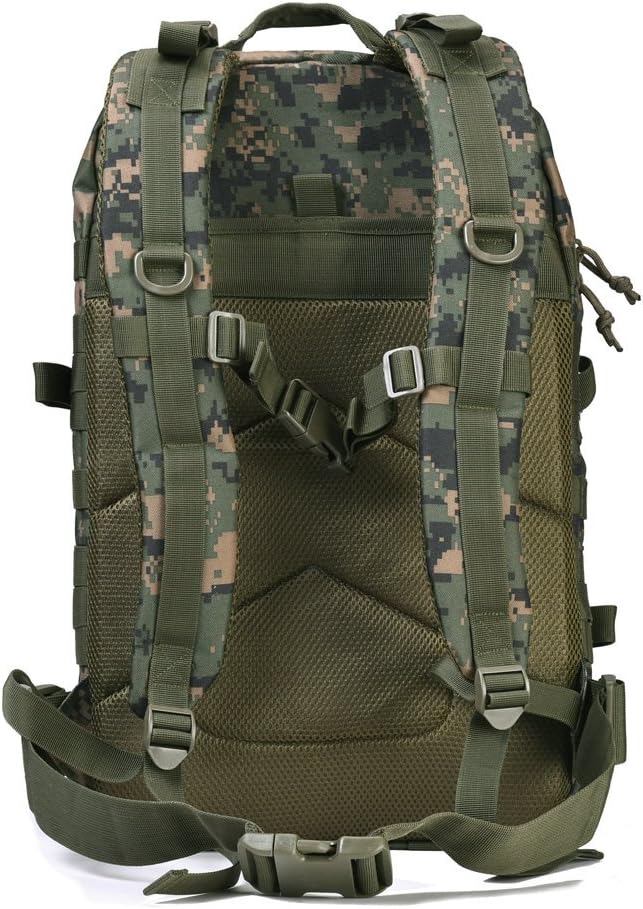 REEBOW GEAR Military Tactical Backpack Large Army 3 Day Assault Pack Molle Bag Backpacks (Woodland Camo)