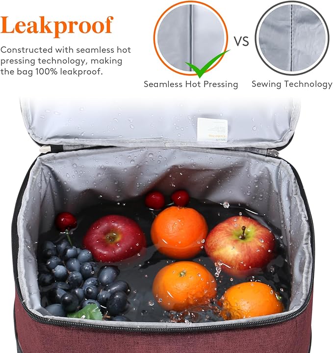 Lifewit Cooler Bag 30/50/60 Cans Collapsible and Insulated Large Lunch Bag Leakproof Soft Cooler Portable Tote for Camping/BBQ/Family Outdoor Activities