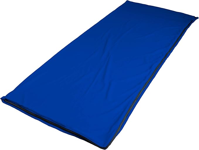 OSAGE RIVER Sleeping Bag Liner, Microfiber Fleece Travel Sheet Sleep Sack for Camping Travel Backpacking, Lightweight Zippered Sleeping Bag Inner Liner, Adults & Kids