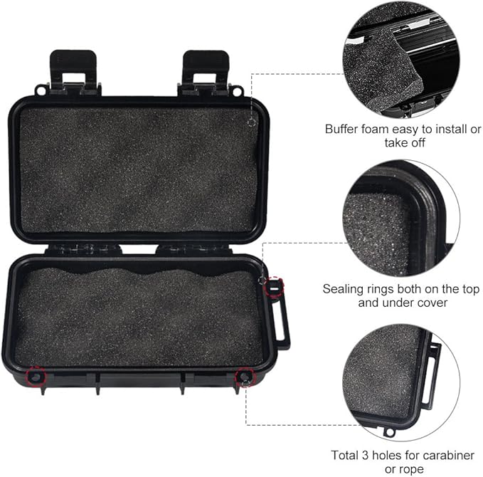 VGEBY1 Dry Storage Box, Watertight Case, Outdoor Products for Fishing Camping