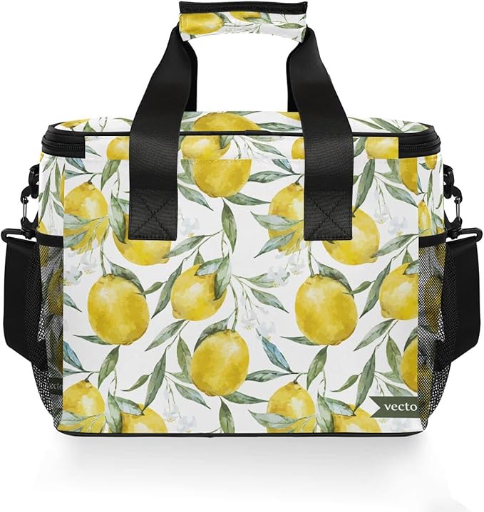 Cooler Bag Insulated Picnic Bag Large Lunch Box Reusable Tote Bag Soft Sided Portable Beach Cooler Grocery Camping