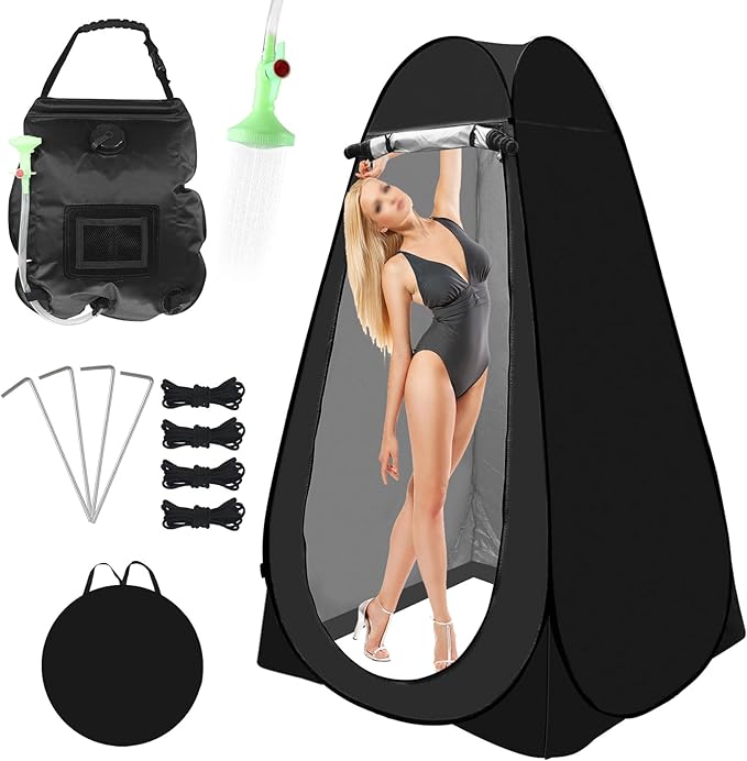Pop Up Privacy Tent Shower Tent Changing Tent Portable Outdoor Camping Bathroom Toilet Tent Changing Dressing Room Privacy Shelters Room for Hiking and Beach Sun Shelter Picnic Fishing- Waterproof
