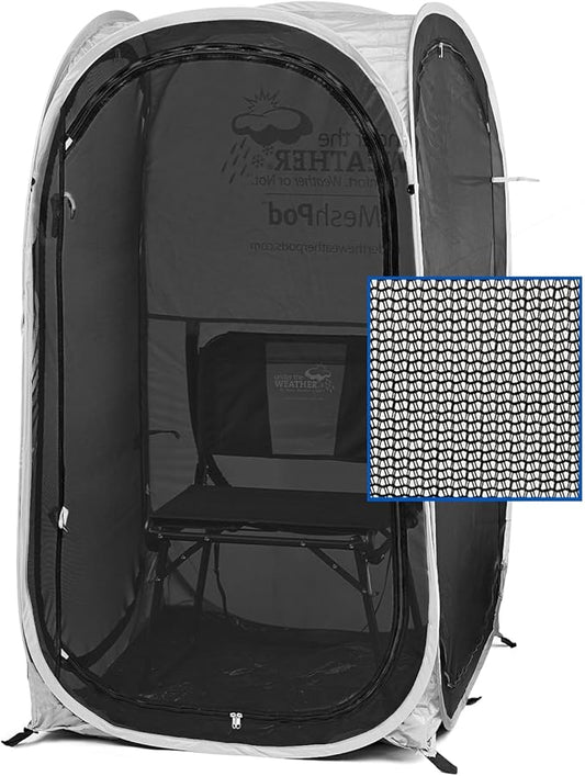 WeatherPod® The Original Shark Tank MyPod™ Mesh 1-2 Person Pop-Up Screen Pod - Keeps Out Bugs, Mosquitos, and Harmful UV Rays - UPF 50 for Maximum Protection from The Sun