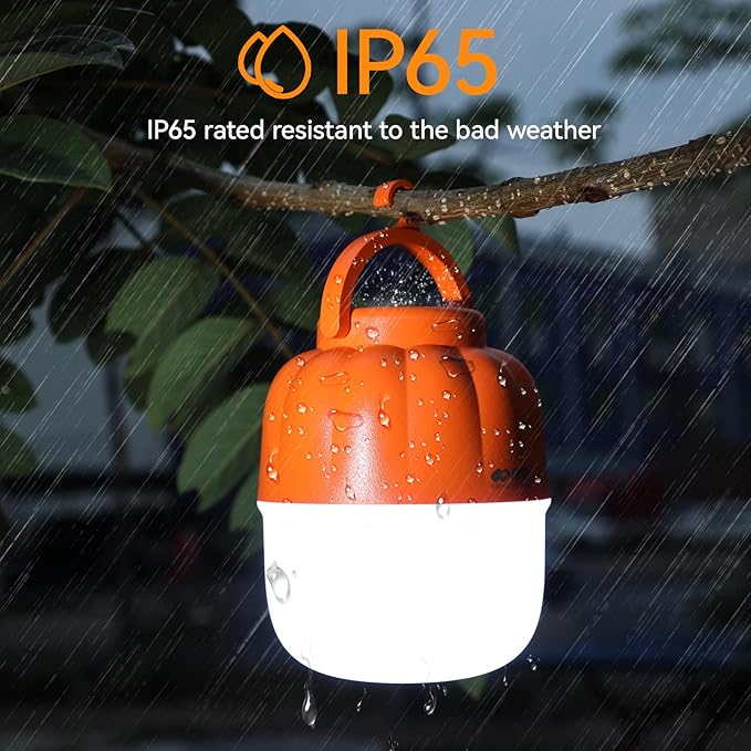 VAVOFO 30W LED Camping Lantern Rechargeable, 100 LEDs with Stepless Dimming, 2500LM, 7200mAh Portable Tent Light with Magnet, IP65 Waterproof for Emergencies ,Power Outages, Camping