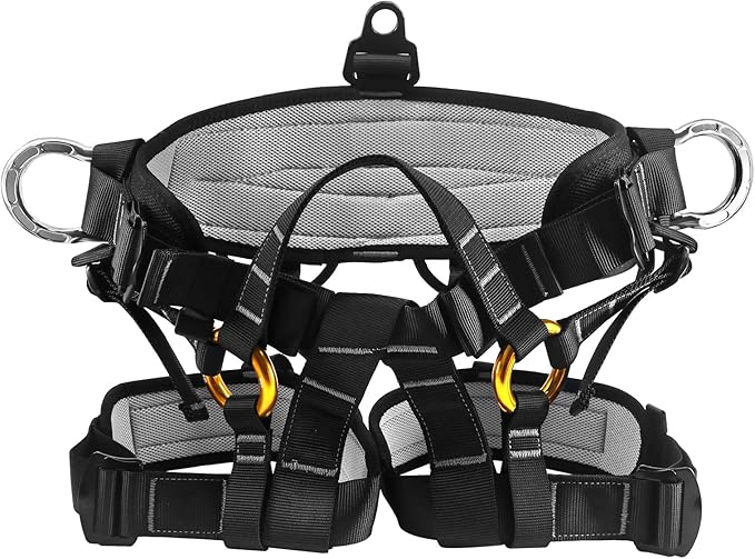 NewDoar Climbing Harness, Mountaineering Rock Climbing Harness, Half Body Harness for Rappelling Fire Rescuing Tree Climbing