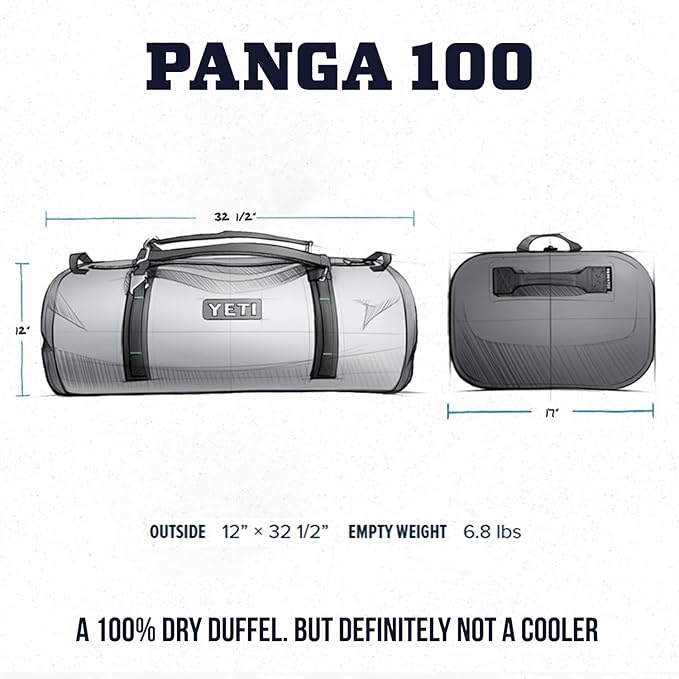 YETI Panga Series Airtight, Waterproof, Submersible, Dry Duffel Bags
