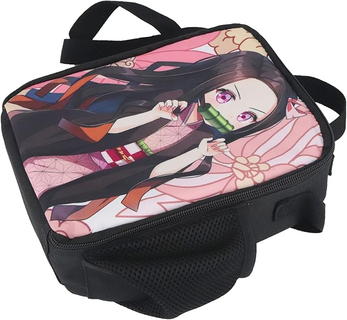 Roffatide Kamado Nezuko Lunch Box Bag Girls Leakproof Multifunctional Student Small Thermal Insulation Lunch Bag
