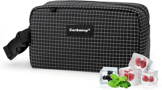 Freezable Lunch Bag,Freezable Snack Bag,Mini Cooler Bag for Travel/Work/School,Small Insulated Bag,Small Cooler Lunch Box with Ice Packs,Insulated Snack Bag,Freezable Snack Box with Handle Buckle