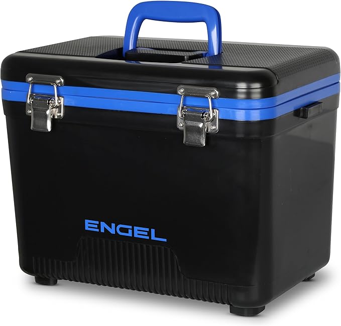 ENGEL 13qt Leak-Proof, Air Tight, Drybox Cooler and Small Hard Shell Lunchbox for Men and Women
