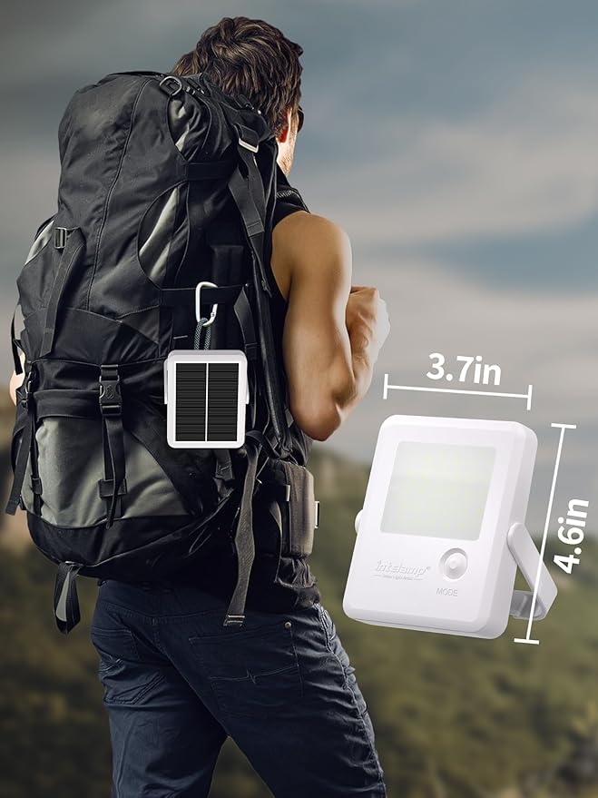 intelamp Solar Camping Lantern, Portable Outdoor Light,2000mAh Emergency Solar Light, Suitable for Fishing, Hiking, Camping, Garden, Courtyard, Corridor, Aisle