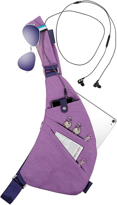 Sling Crossbody Bags Trendy Travel Anti Theft Safe Purse Bags for Women Men Waterproof