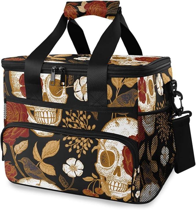 Cooler Bag Insulated Picnic Bag Large Lunch Box Reusable Tote Bag Soft Sided Portable Beach Cooler Grocery Camping