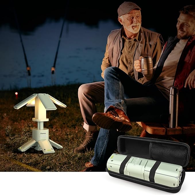 Storage Case for Clemas, BougeRV, SakerPlus, and DUSKTEC Telescopic Camping Light and Led Multifunction Magnetic Lanterns, Rechargeable Outdoor Camping Lantern Bag-(Box Only)