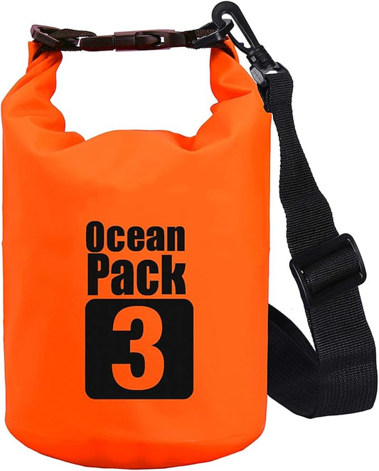 2L/3L/5L/10L/15L/20L/30L 500D Tarpaulin Heavey-Duty PVC Water Proof Dry Bag Sack for Kayaking/Boating/Canoeing/Fishing/Rafting/Swimming/Camping/Snowboarding