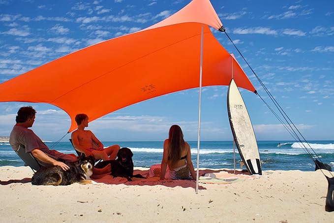 Neso Tents Grande Beach Tent, 7ft Tall, 9 x 9ft, Reinforced Corners and Cooler Pocket