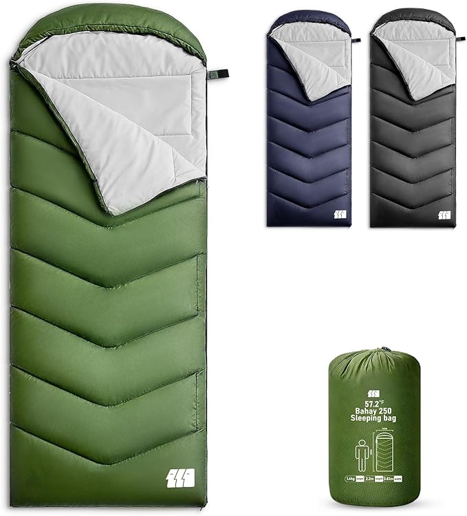 Sleeping Bags for Adults Cold Weather,Portable, Waterproof,Lightweight Sleeping Bag for Tall Girls Boys with Compression Sack for Warm Camping, Hiking, Outdoor & Indoor