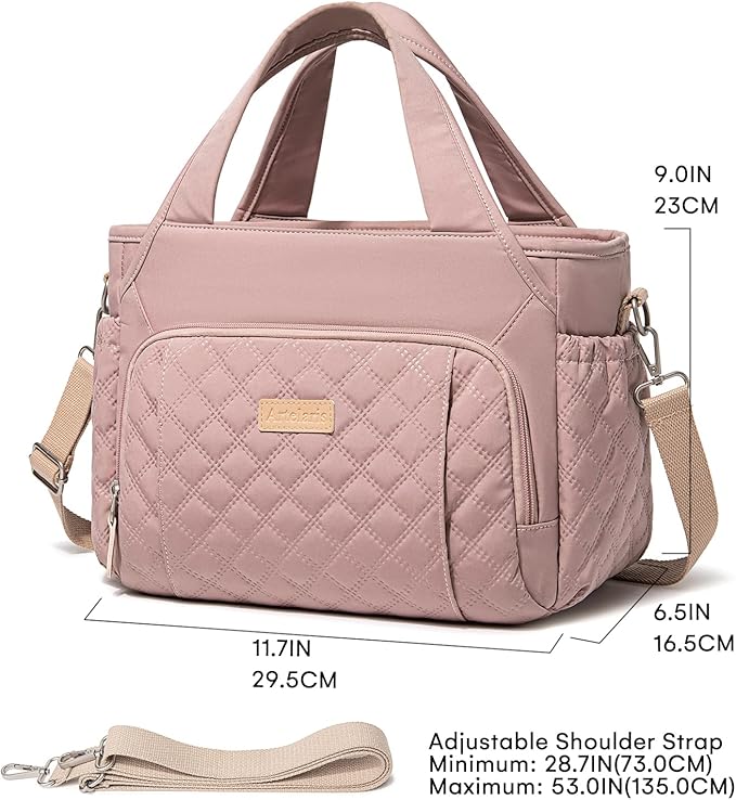 Artelaris Lunch Bag for Women,Insulated Lunch Bag for Work, Large Leakproof Cooler Purse with Side Pockets & Removable Shoulder Strap Women's for Beach Cute Lunch Bags