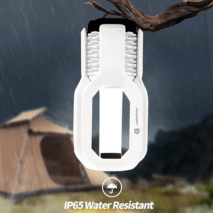Rechargeable LED Camping Lantern – Free-Grip Design, 4 Light Modes, Water-Resistant & 3000K Warm White Tent Lights, Lightweight Outdoor Portable Camping Light,Dimmable Home Emergency Light