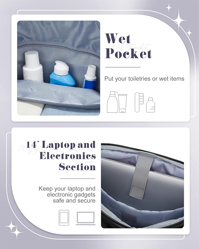 Gym Bag Womens,Travel Duffel Carry on Bag Sport Tote Bag Weekend Overnight Bag