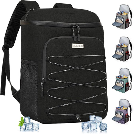 Cooler Backpack Insulated Leak Proof 30 Cans for Men Women,Waterproof Soft Cooler Bag，Lightweight Ice Chest Lunch Backpack for Beach Camping Picnic Travel Worksite Fishing